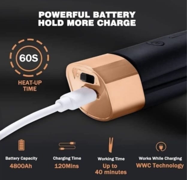GlamGlide Wireless straightener  2-in-1
